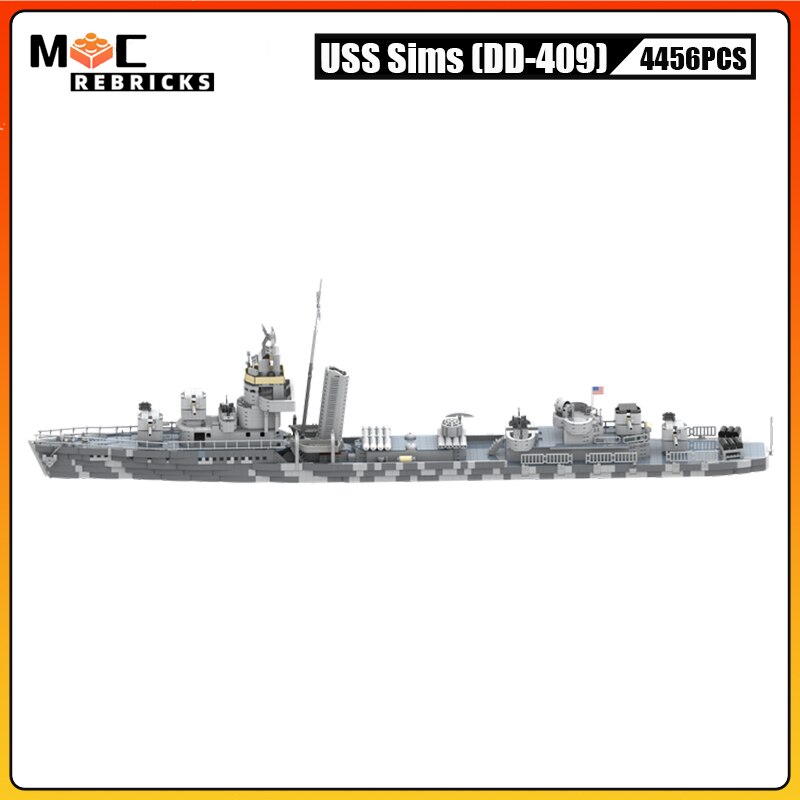 WW II ̱ ر    USS  (DD-409)  MOC  , װ ĳ , ̿  峭
